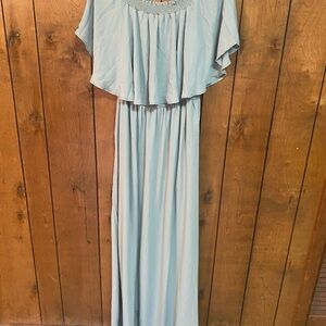 Show Me Your MuMu Light Blue Maxi Dress